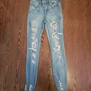 American eagle ripped jeans